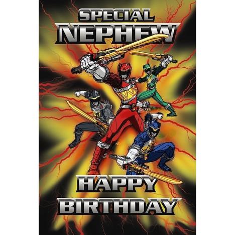 Special Nephew Power Rangers Birthday Card £2.49